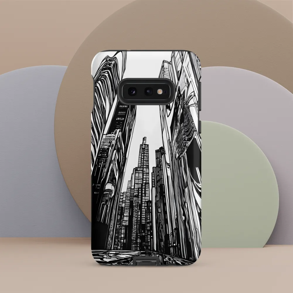 Urban Echoes: A Line Art Journey