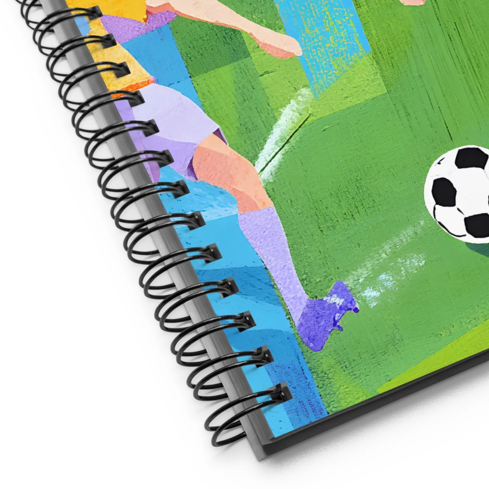 Dynamic Duel on the Field | Spiral Notebook