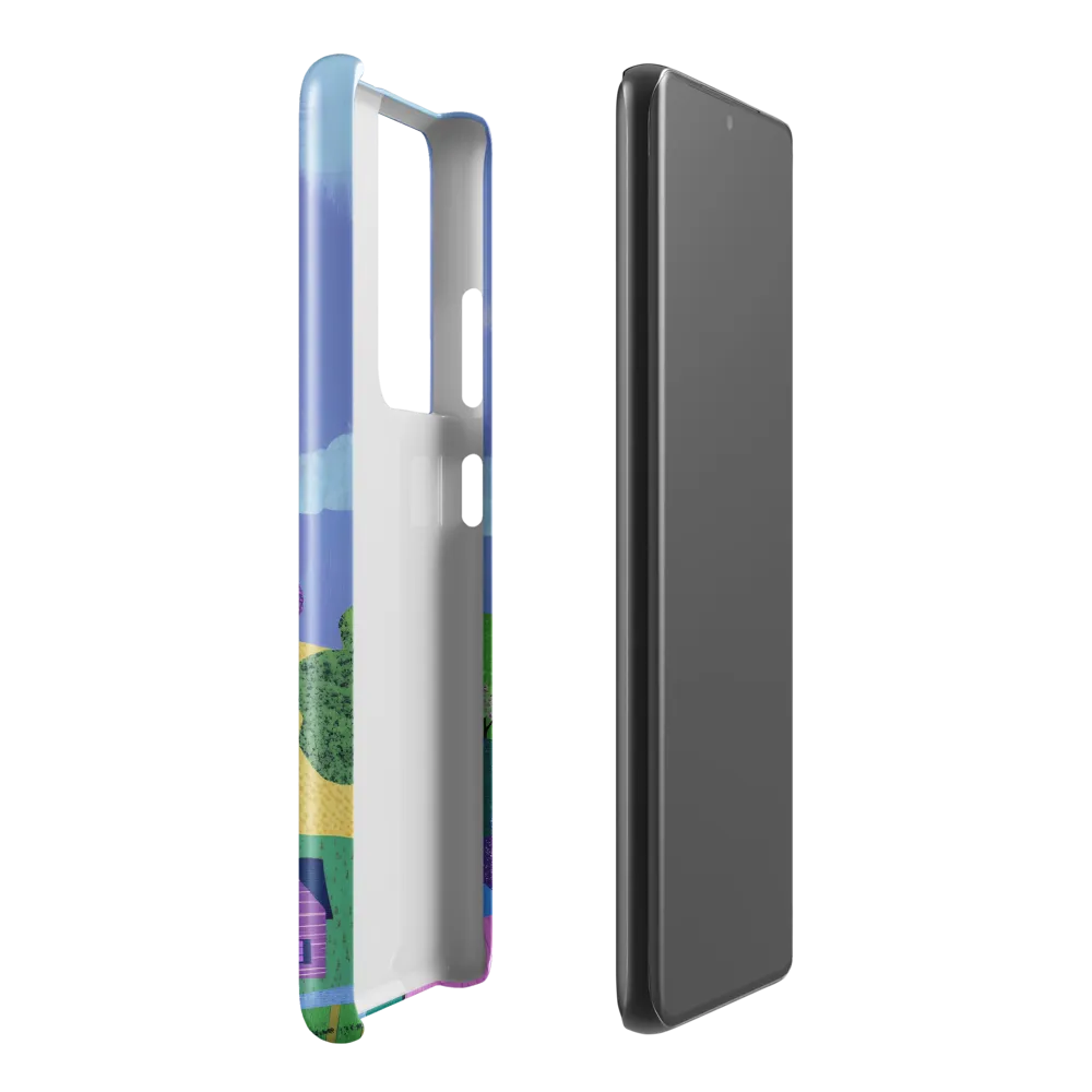 Whimsical Hills and Quaint Homes | Phone Case |  S21 Ultra | Snap Case | Glossy