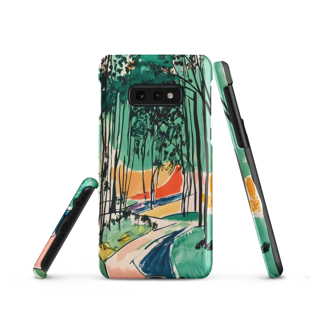 Winding Path Through the Forest | Phone Case |  S10e | Snap Case | Matte