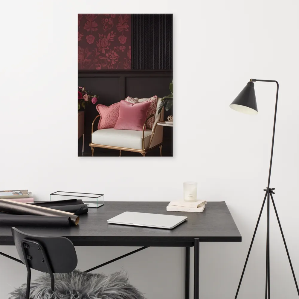 Elegance in Contrast: A Modern Interior Design | Canvas | 24″×36″