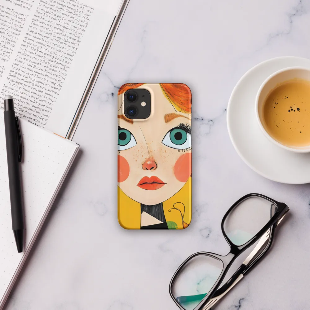 Whimsical Portrait of a Girl | Phone Case |  12 Mini | Snap Case | Matte