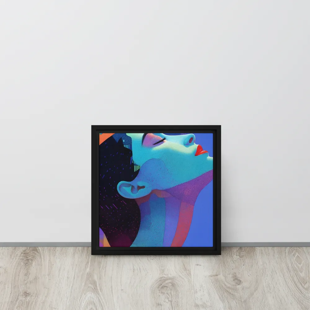 Ethereal Reverie | Canvas with Black Frame | 12″×12″