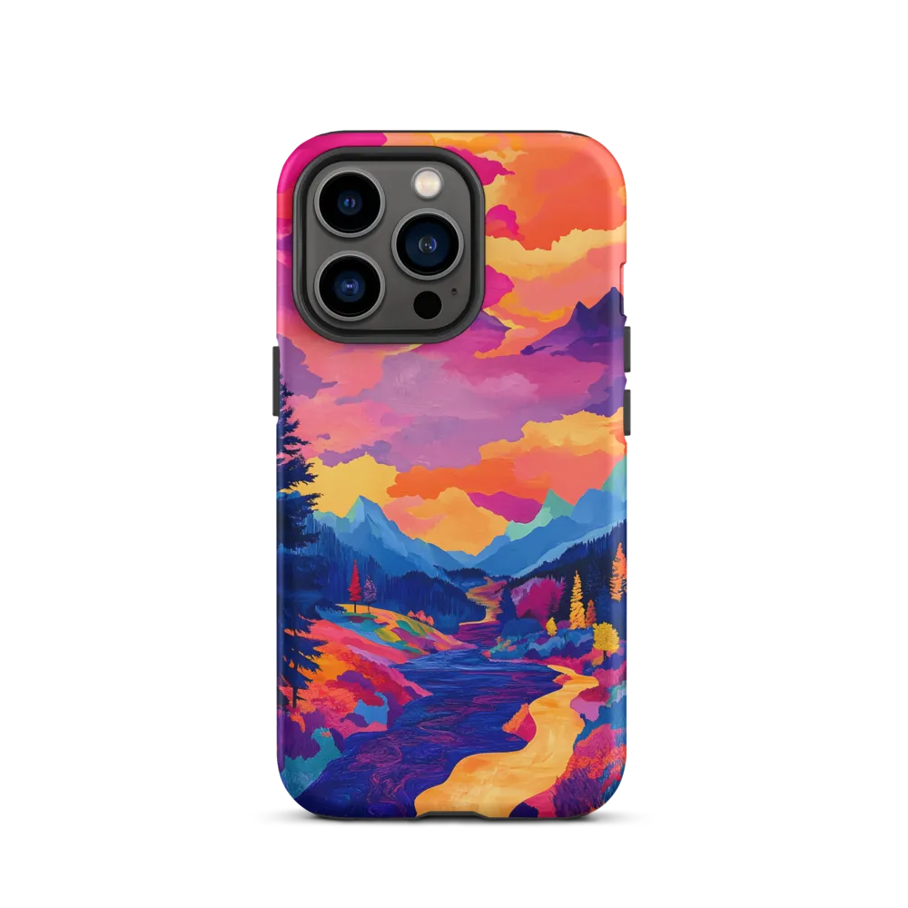 Radiant Serenity: A Surreal Landscape | Phone Case |  13 Pro | Tough Case | Matte