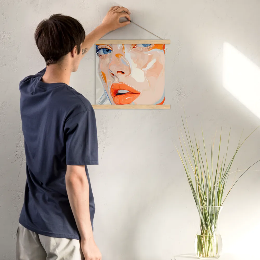 Ethereal Expressions | Poster With Oak Wood Hanger | 14″×14″