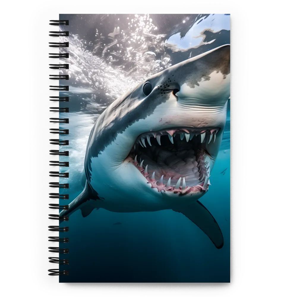 Majesty of the Ocean: The Great White Shark | Spiral Notebook