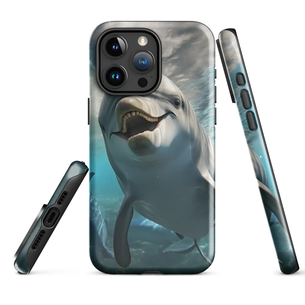 Beneath the Waves: A Dolphin's Dance