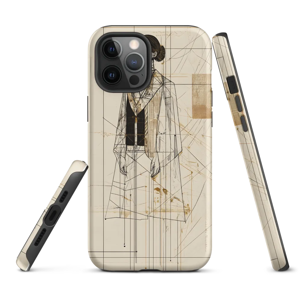Elegance in Lines | Phone Case |  12 Pro Max | Tough Case | Matte