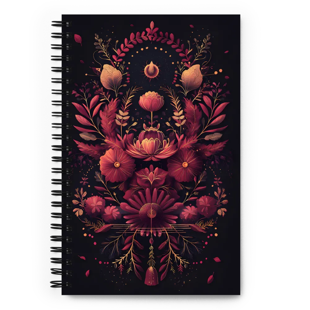 Elegance in Bloom | Spiral Notebook