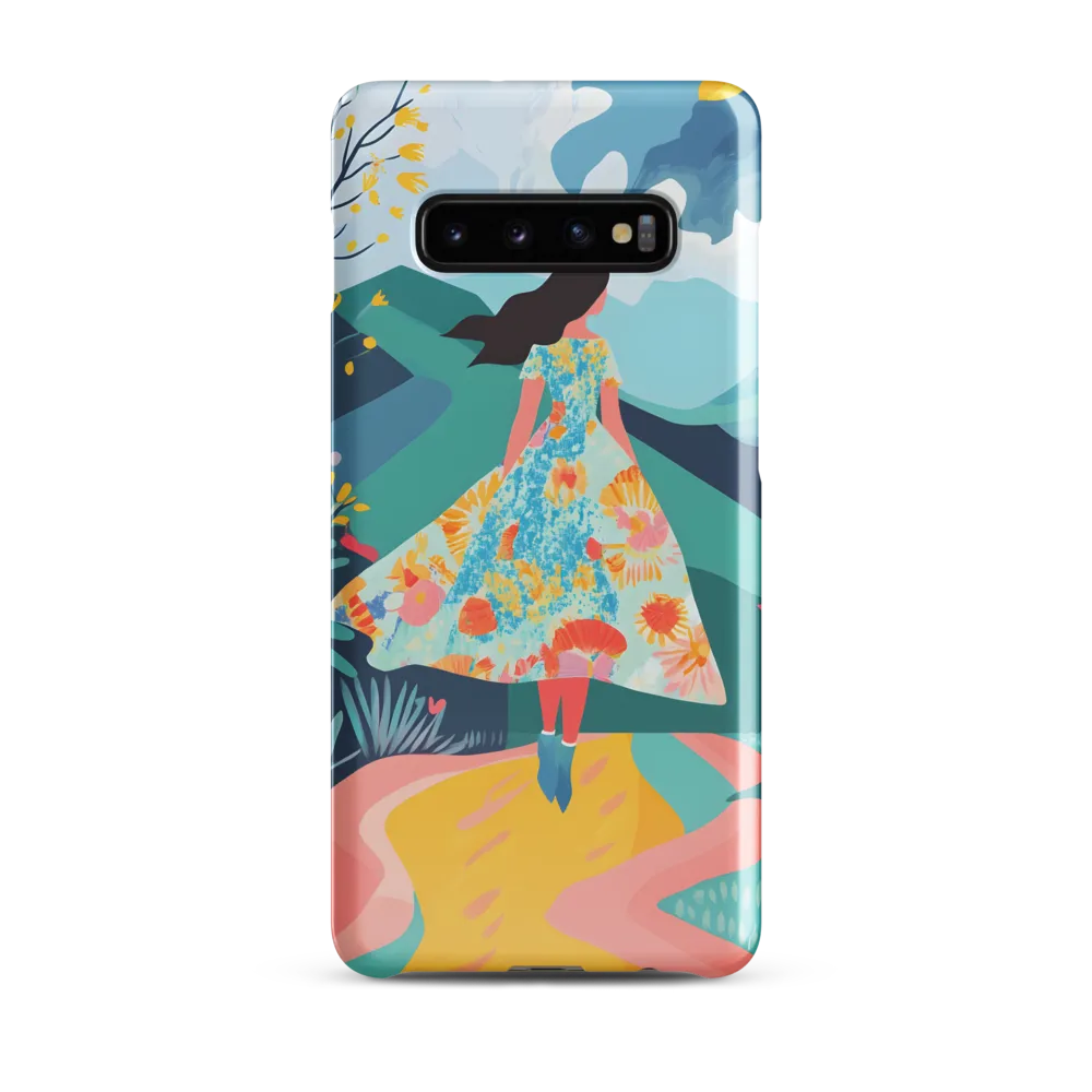 Walking into Colorful Serenity | Phone Case |  S10 Plus | Snap Case | Glossy