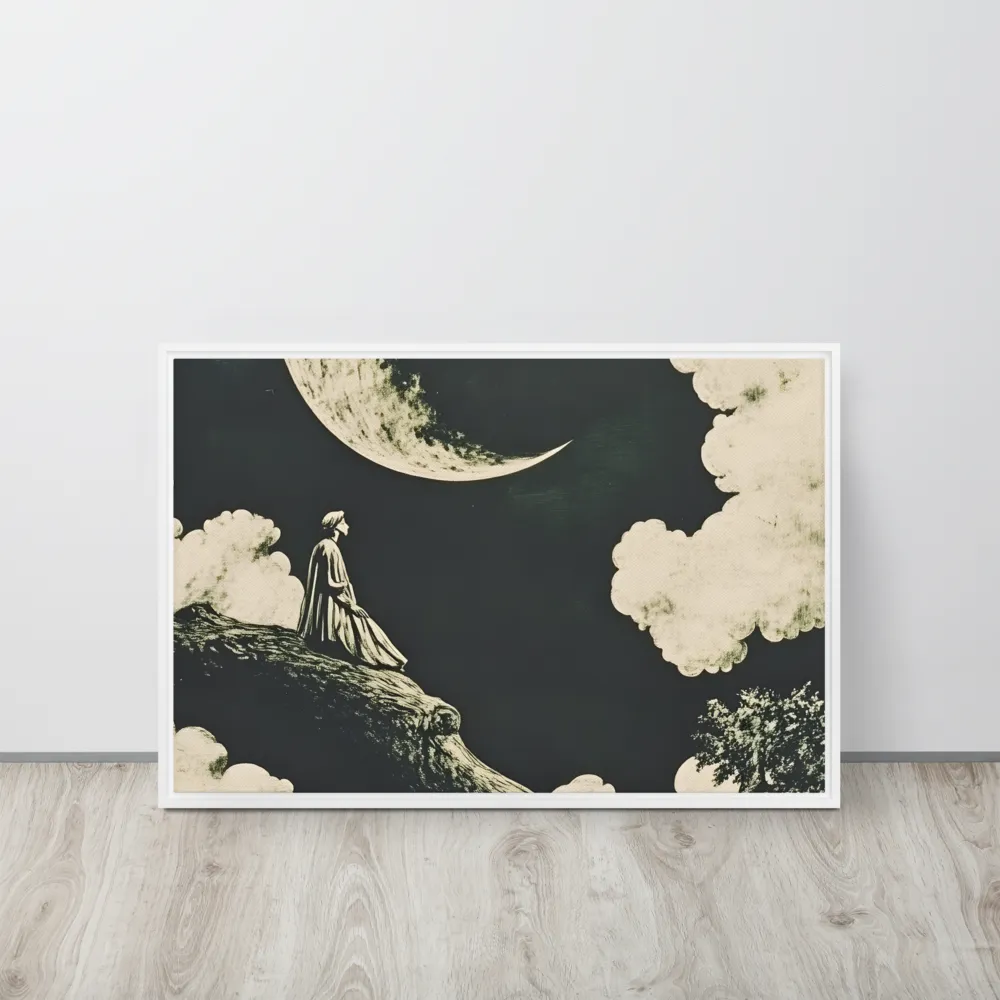 Whispers of the Moon | Canvas with White Frame | 20″×30″