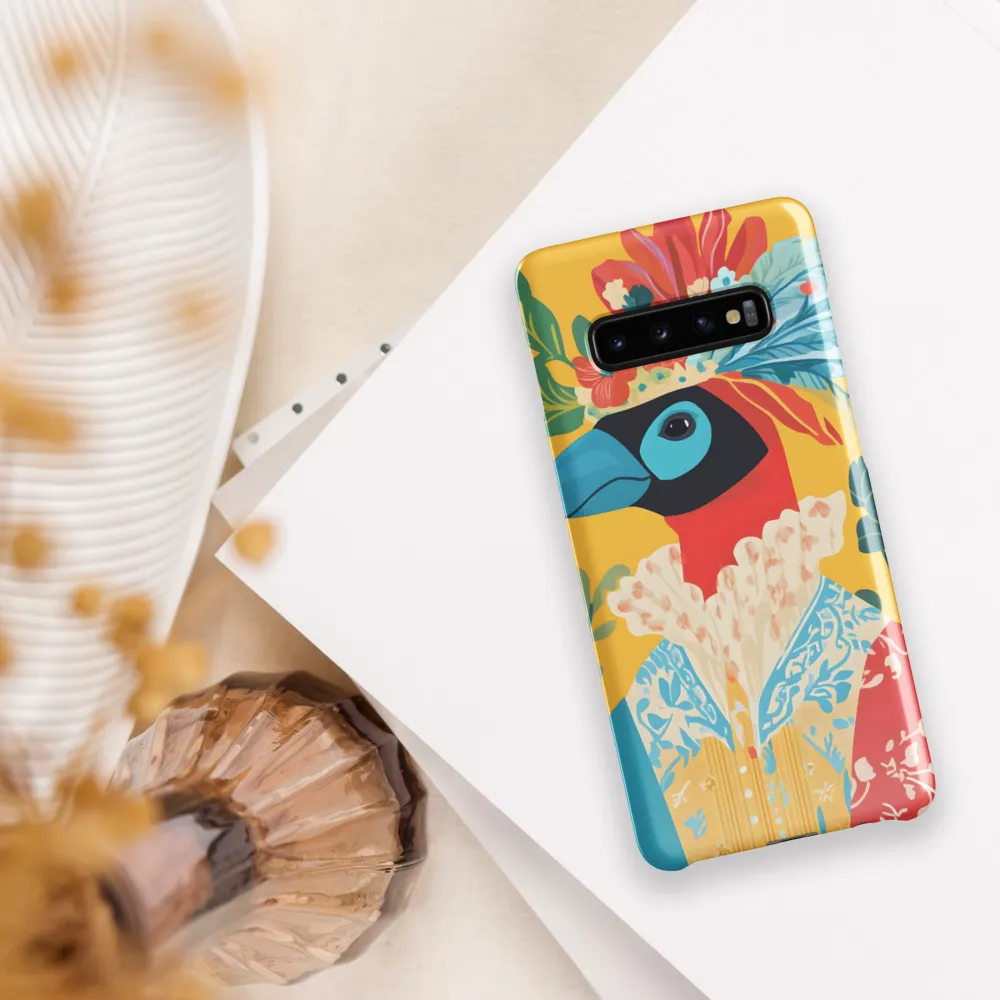 The Regal Parrot: A Celebration of Color | Phone Case |  S10 Plus | Snap Case | Glossy