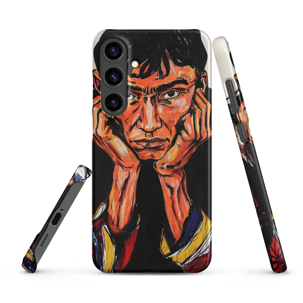 Contemplative Intensity: An Expressionist Portrait
