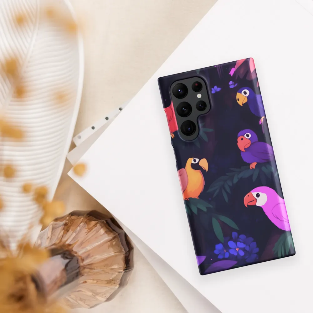 Tropical Parrot Playground | Phone Case |  S22 Ultra | Snap Case | Matte