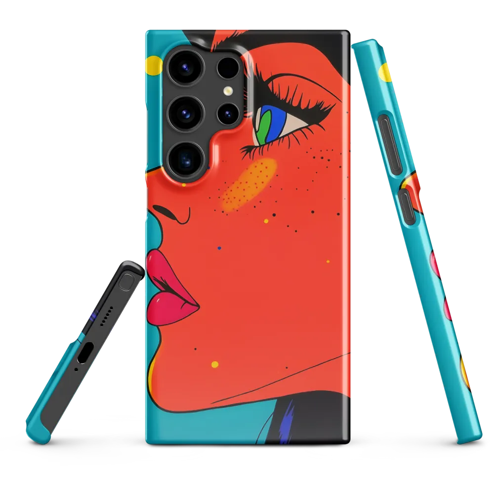 Vibrant Feminine Profile in Pop Art