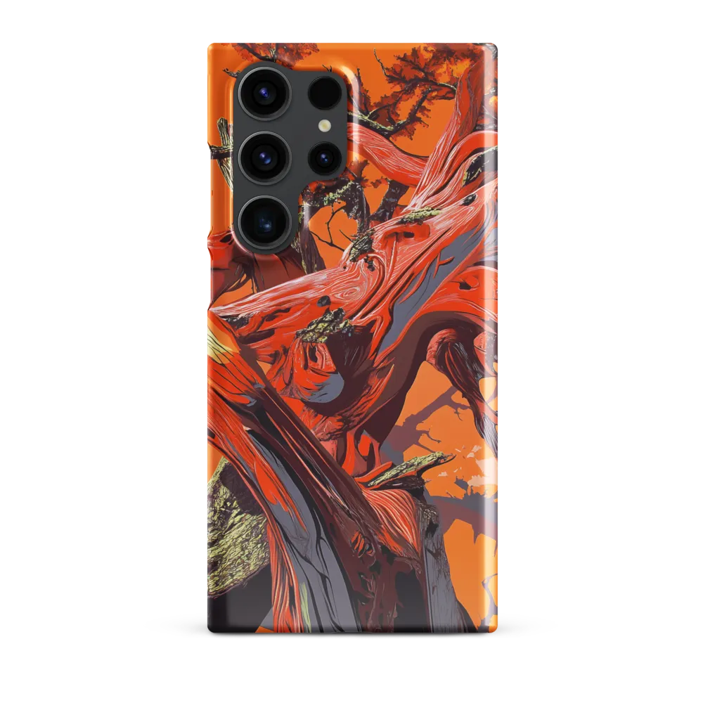 Life in Motion: An Abstract Tree | Phone Case |  S23 Ultra | Snap Case | Glossy
