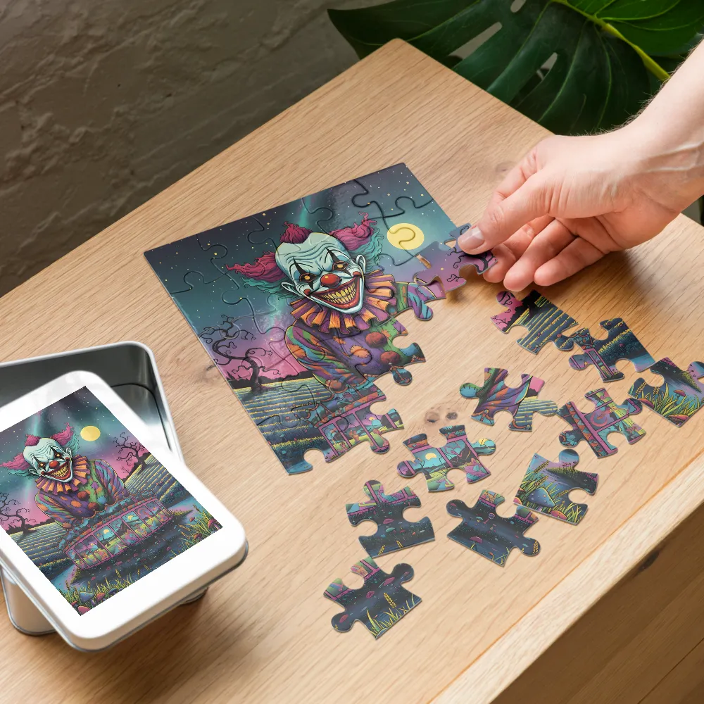 Nightmare Carousel 
 Jigsaw Puzzle in Tin Box