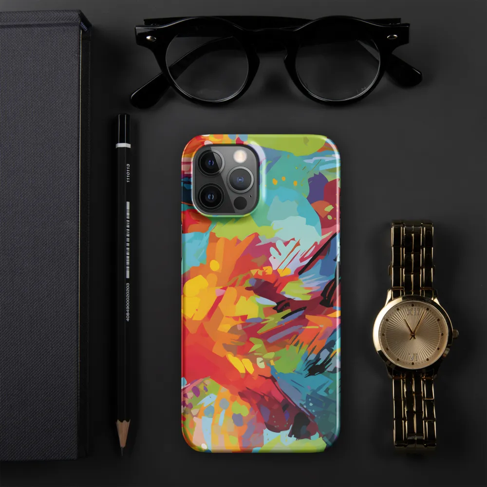 Colorful Lizard: An Abstract Adventure | Phone Case |  12 Pro Max | Snap Case | Glossy