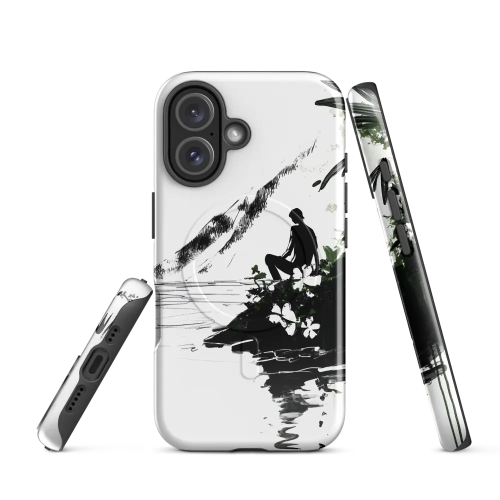 Contemplation by the Water | Phone Case |  16 | MagSafe® Tough Case | Glossy