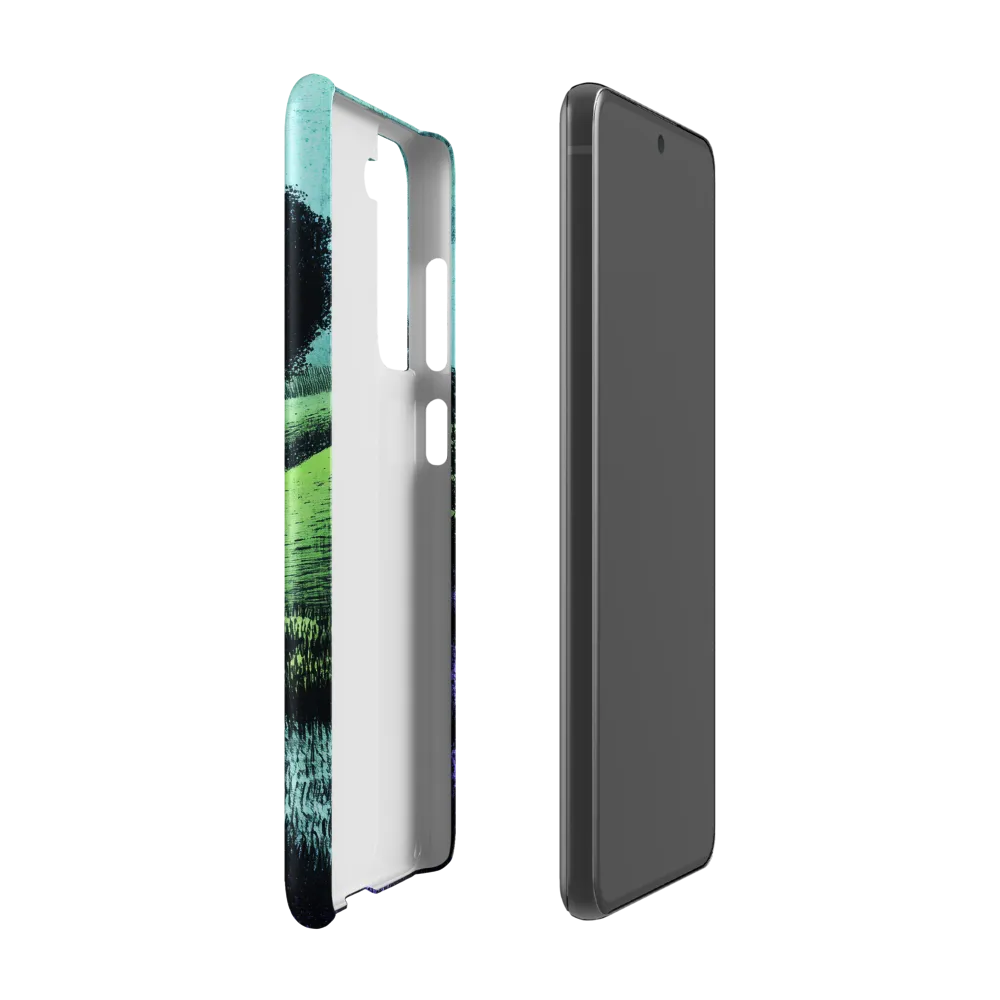 Winding Serenity: A Modern Landscape | Phone Case |  S21 FE | Snap Case | Matte