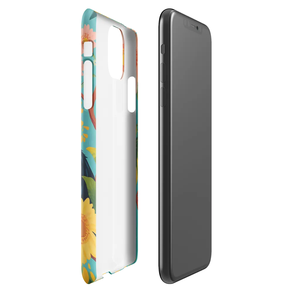 Joyful Encounter in a Floral Paradise | Phone Case |  11 Pro Max | Snap Case | Glossy