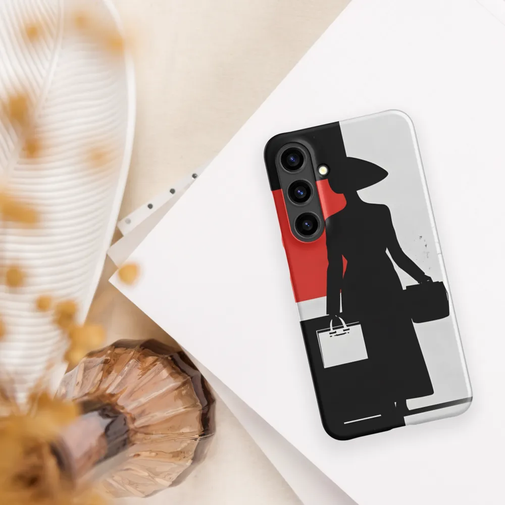 Silhouette of Elegance | Phone Case |  S24 Plus | Snap Case | Matte