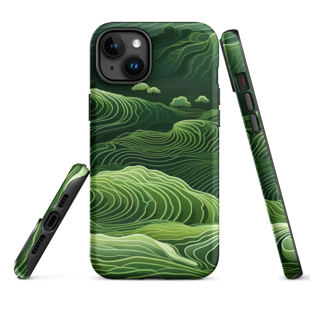 Whispers of Green Hills | Phone Case |  15 Plus | Tough Case | Matte