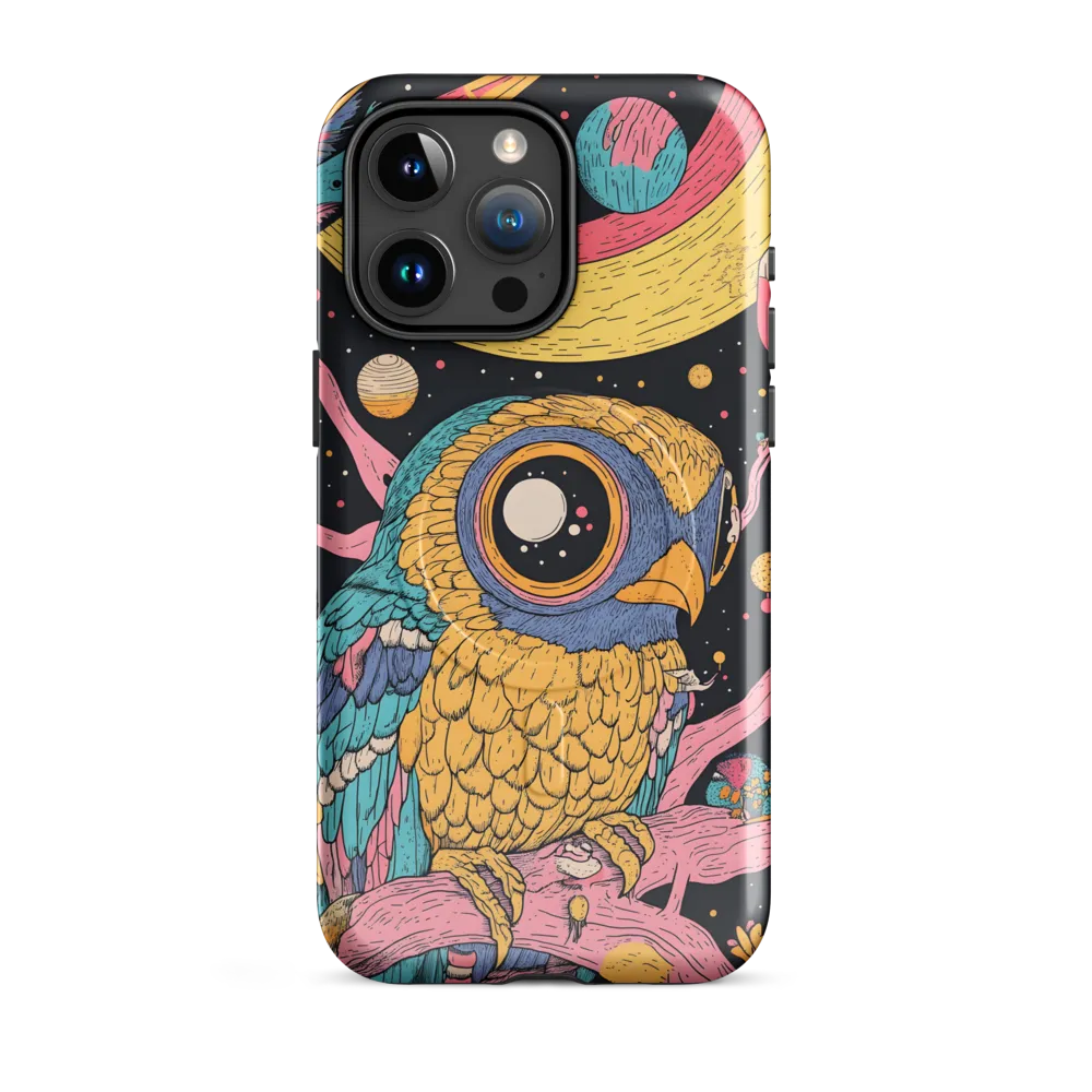 Whimsical Cosmic Owl | Phone Case |  15 Pro Max | MagSafe® Tough Case | Glossy