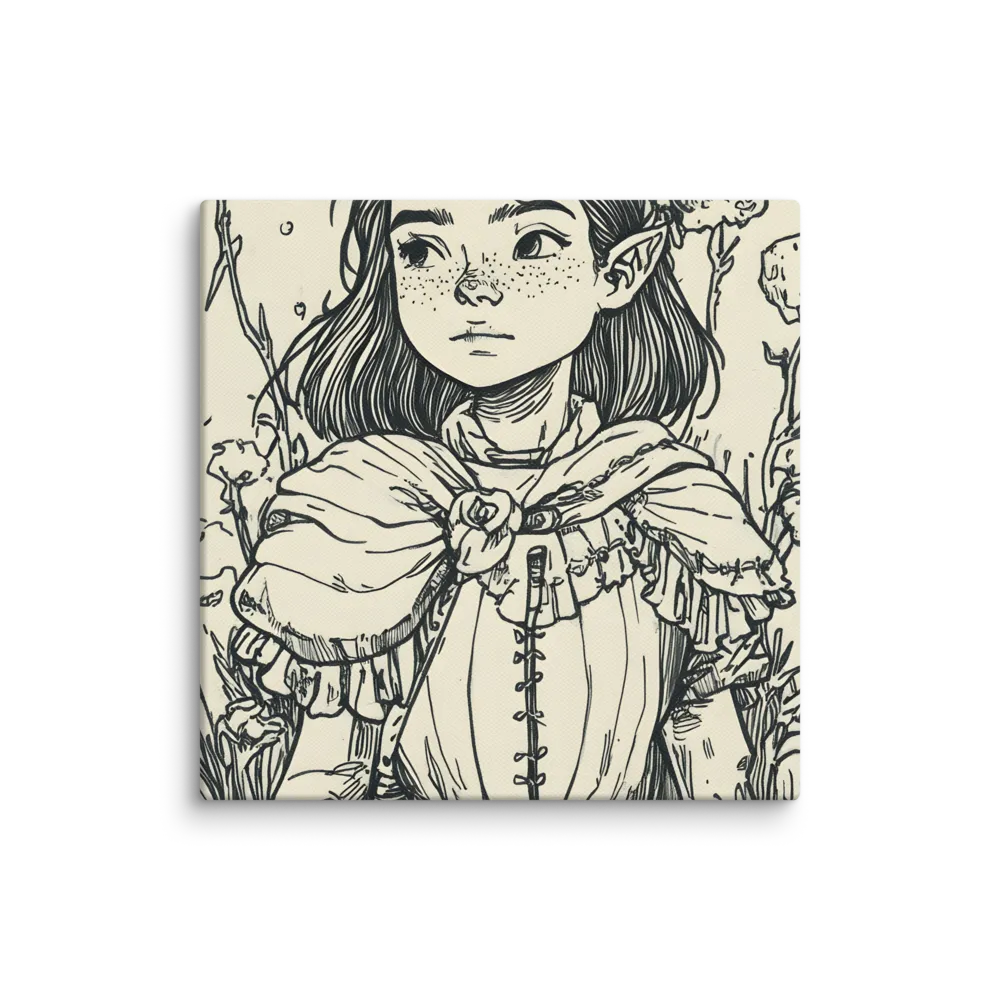 A Young Guardian of Nature | Canvas | 8″×8″