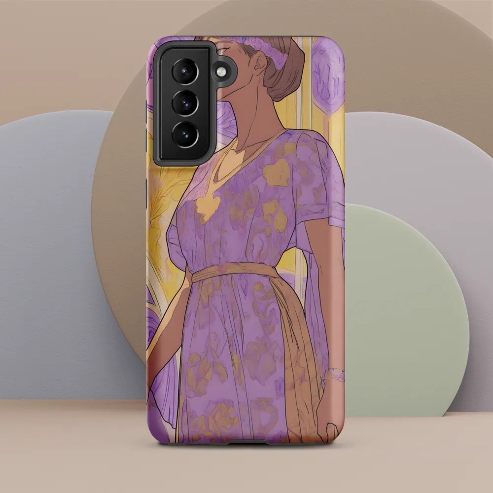 Elegance in Floral Harmony | Phone Case |  S21 Plus | Tough Case | Matte