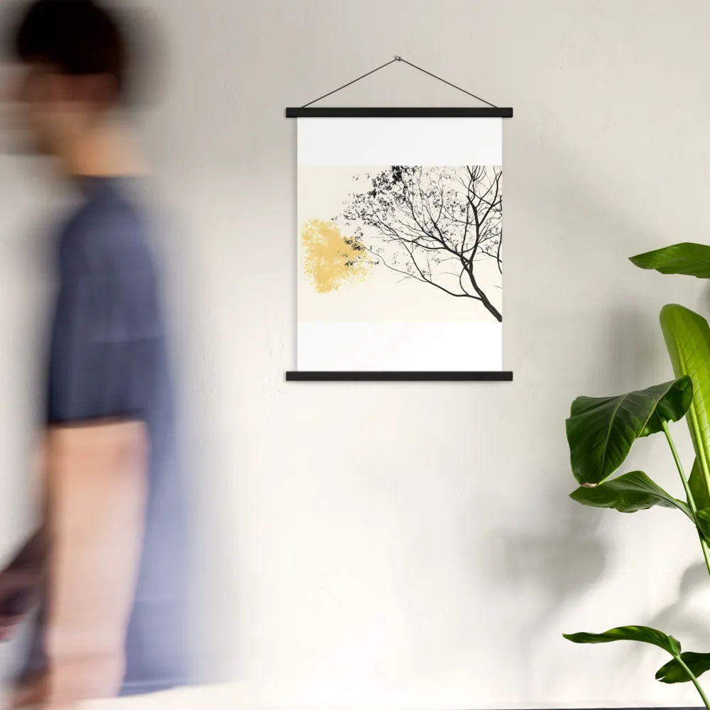 Whispers of Solitude | Poster With Black Wood Hanger | 18″×24″
