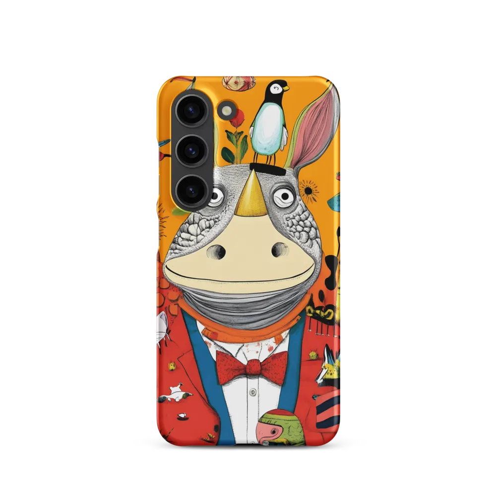 Whimsical Rhinoceros: A Playful Encounter