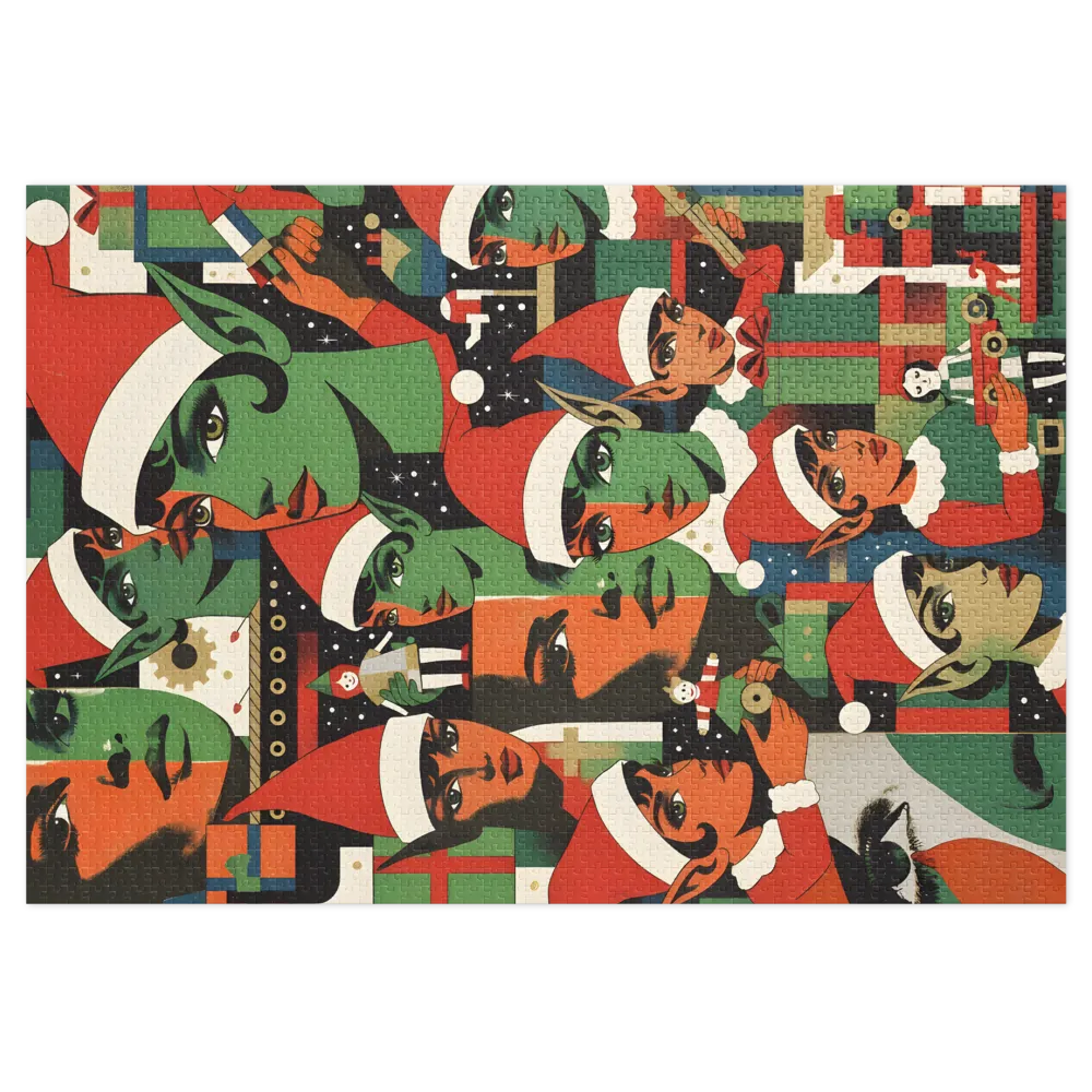 The Elves' Workshop 
 Jigsaw Puzzle in Tin Box