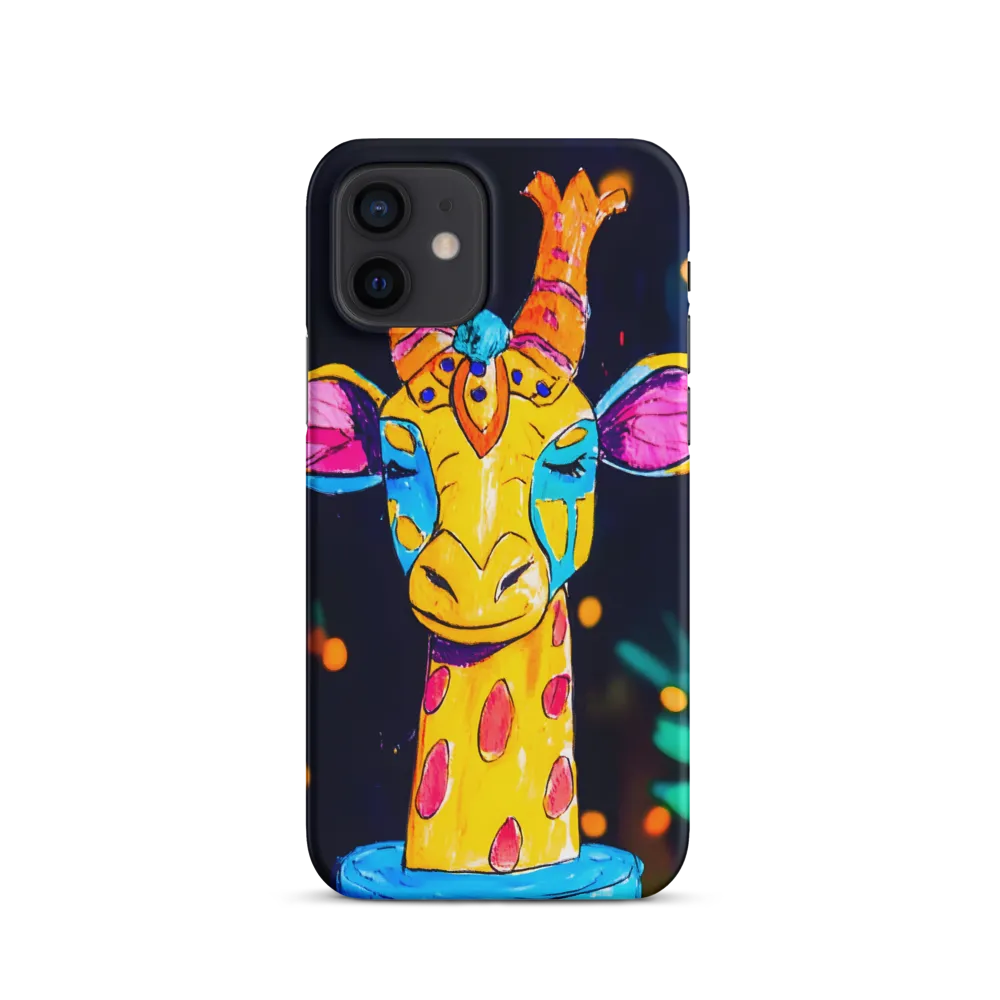 Whimsical Giraffe in Vibrant Colors | Phone Case |  12 | Snap Case | Matte