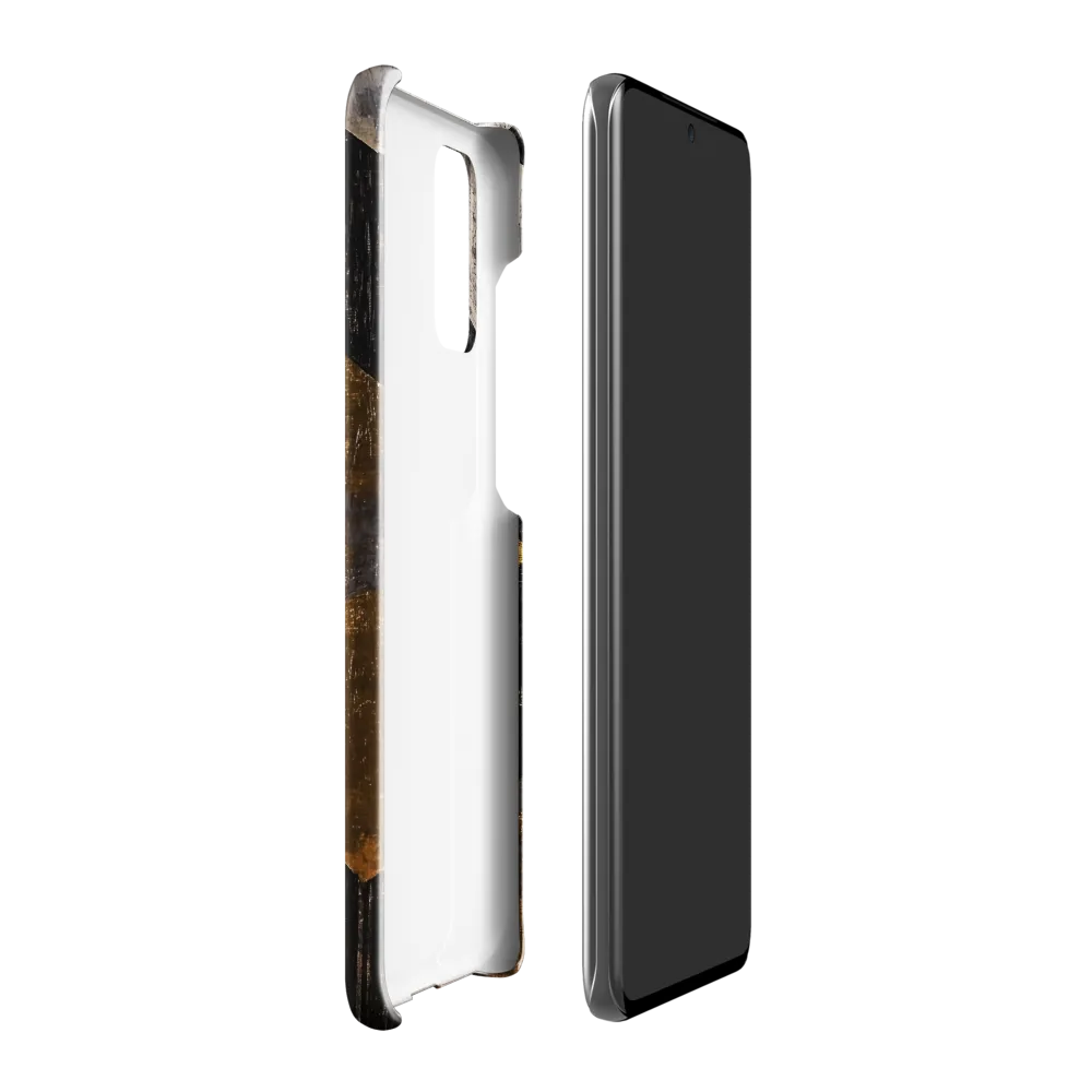 Geometric Harmony in Gold and Black | Phone Case |  S20 Plus | Snap Case | Glossy