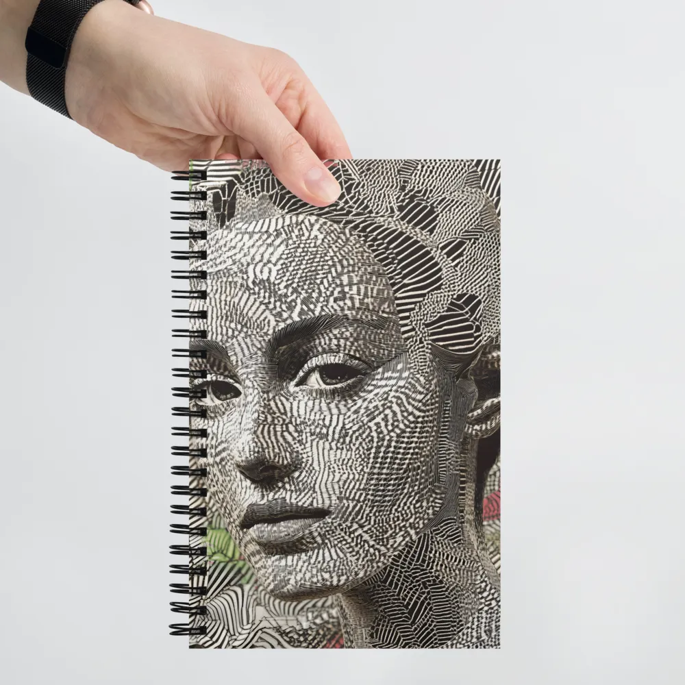 Intricate Patterns of the Human Face | Spiral Notebook