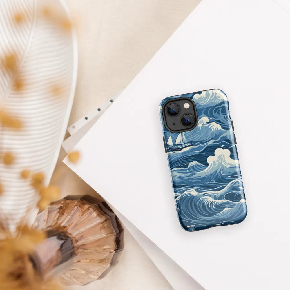 Nautical Dreams: Waves of Adventure | Phone Case |  13 mini | Tough Case | Glossy
