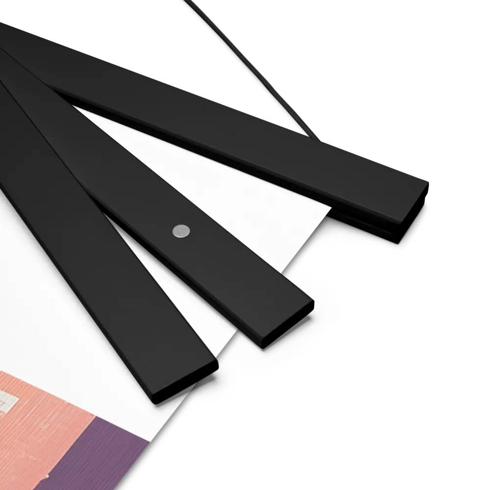 Tranquil Cityscape | Poster With Black Wood Hanger | 18″×24″