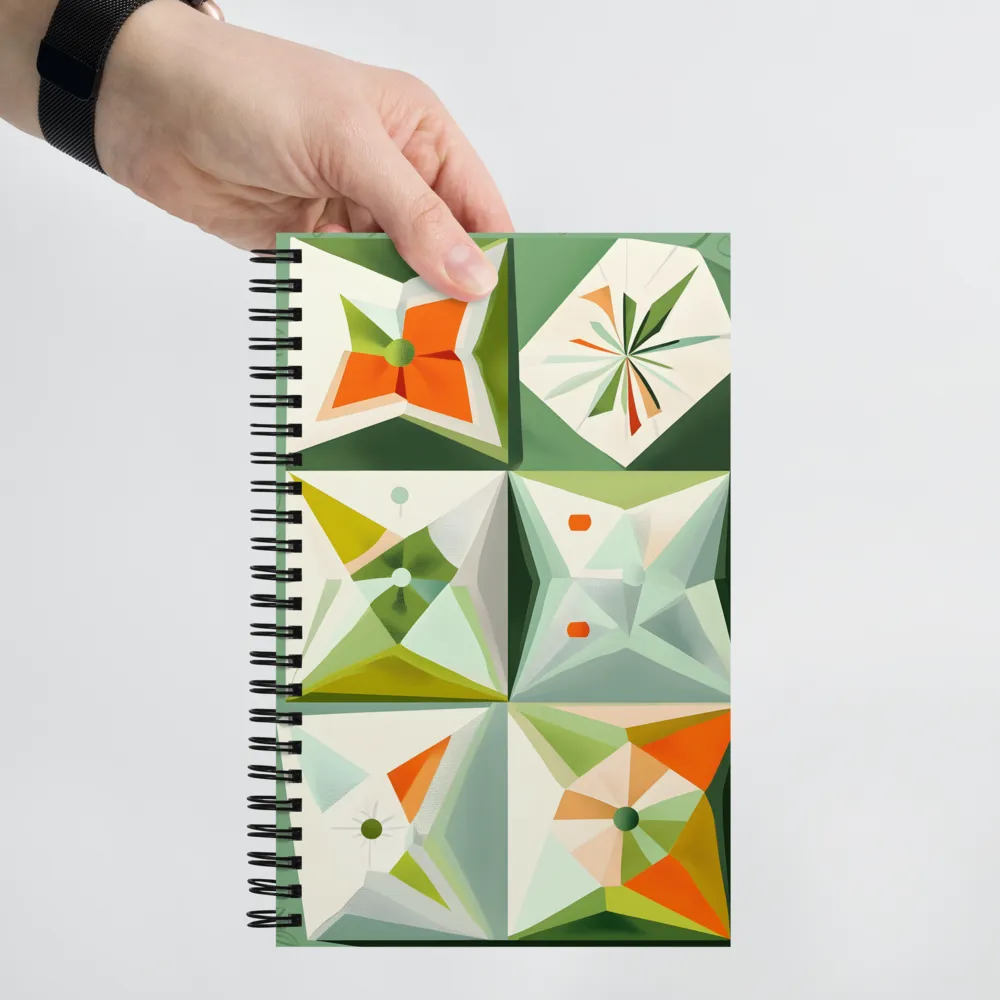 Harmonic Geometric Symphony | Spiral Notebook