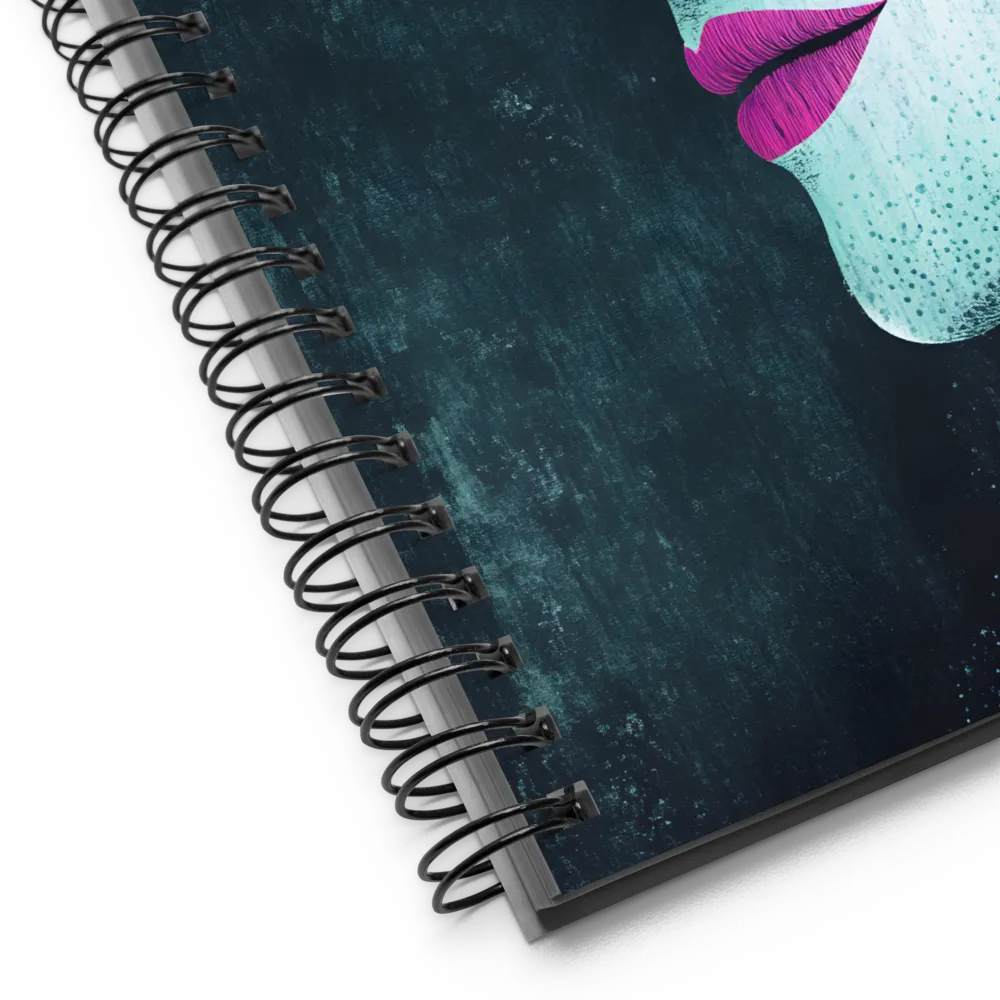 Mystical Beauty in Blue and Pink | Spiral Notebook