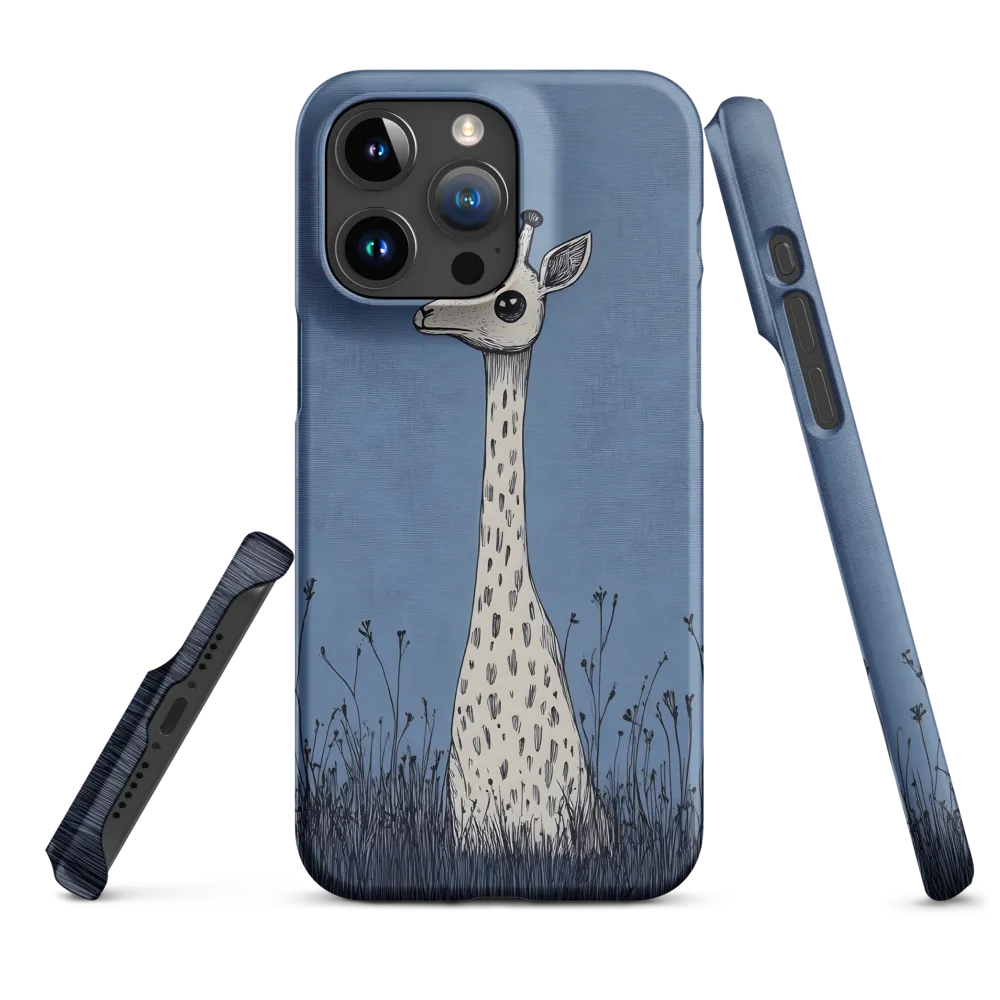 Whimsical Giraffe in Blue