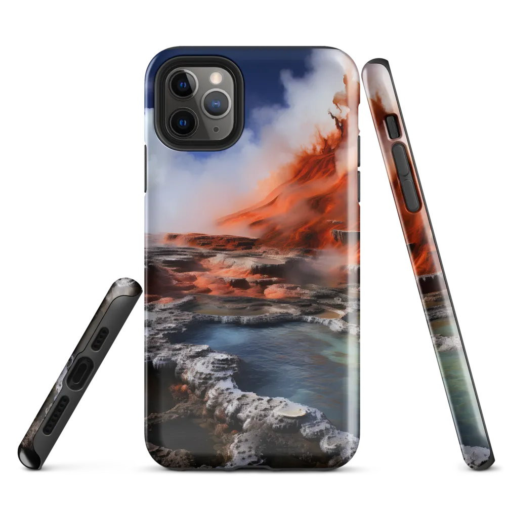 Nature's Fury: The Volcano's Expression | Phone Case |  11 Pro Max | Tough Case | Glossy