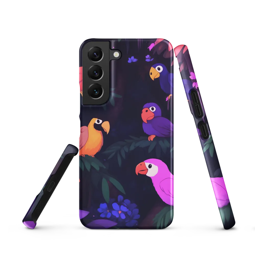 Tropical Parrot Playground | Phone Case |  S22 | Snap Case | Matte