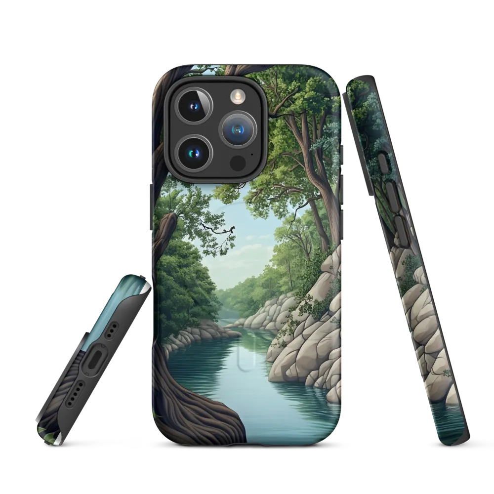 Tranquil Reflections: A Serene River Landscape