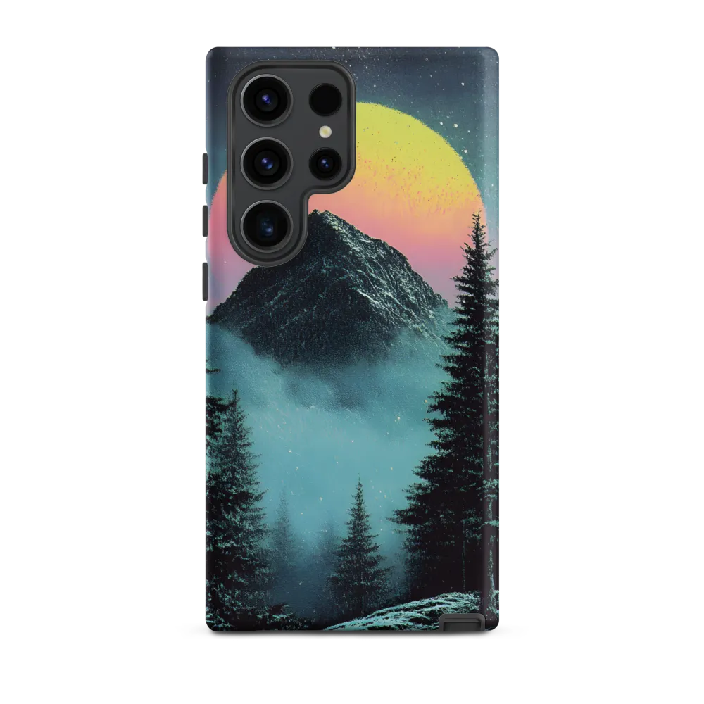 Ethereal Peaks Under Celestial Lights
