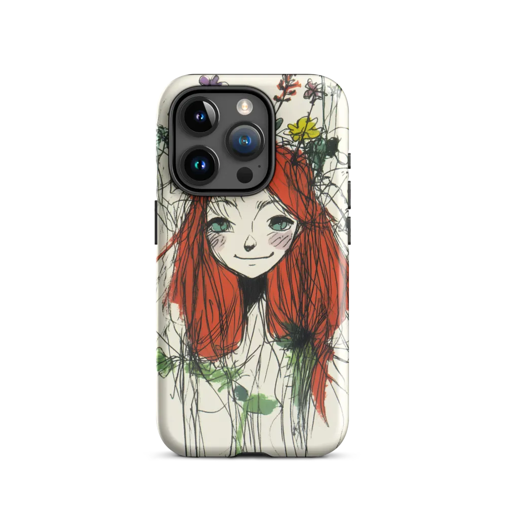 Whimsical Floral Portrait