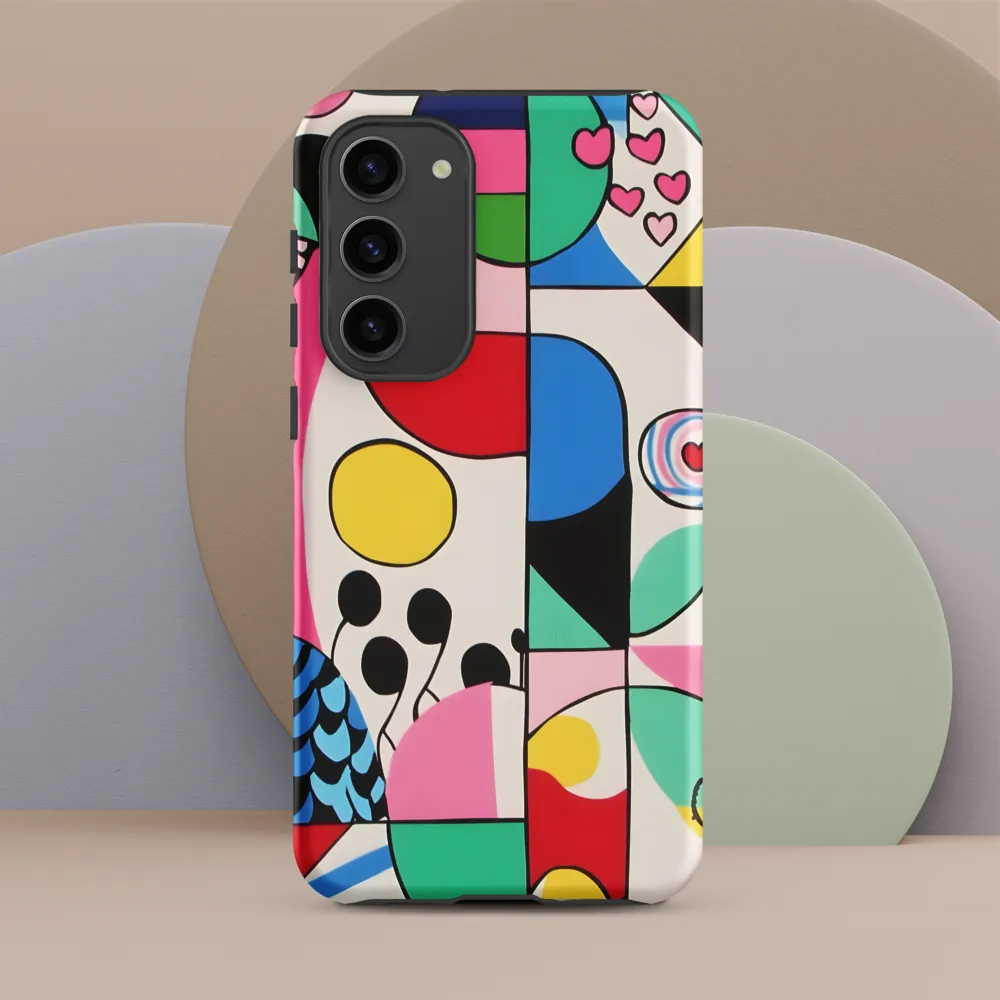 Dynamic Interplay of Shapes | Phone Case |  S23 Plus | Tough Case | Matte