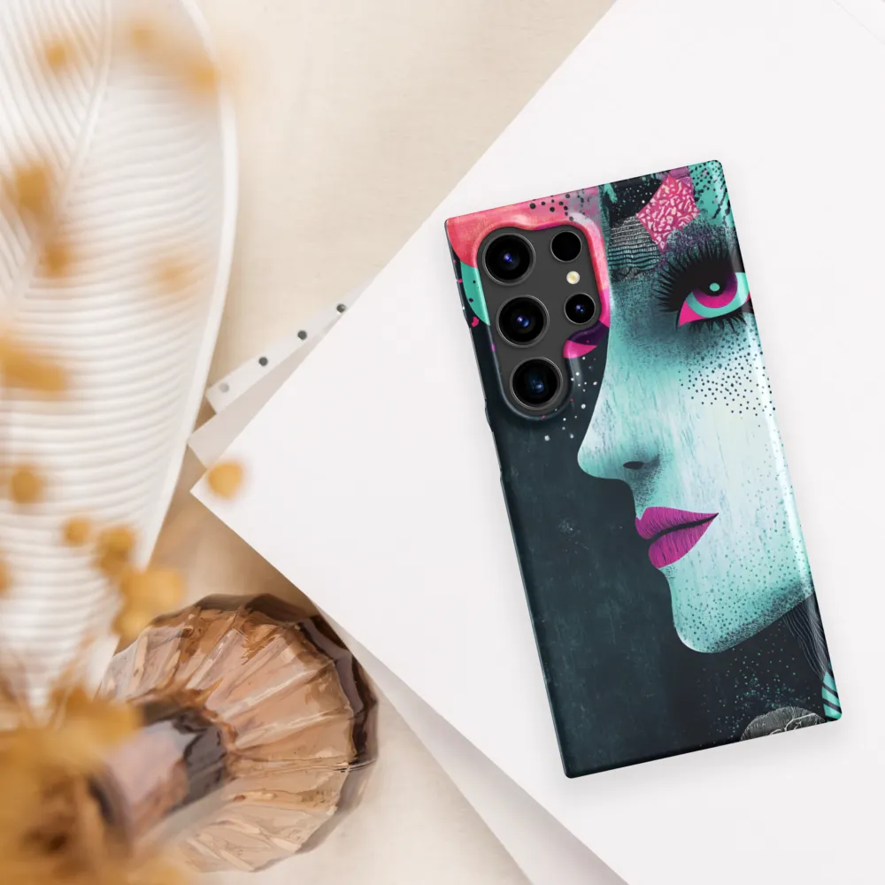 Mystical Beauty in Blue and Pink | Phone Case |  S24 Ultra | Snap Case | Matte
