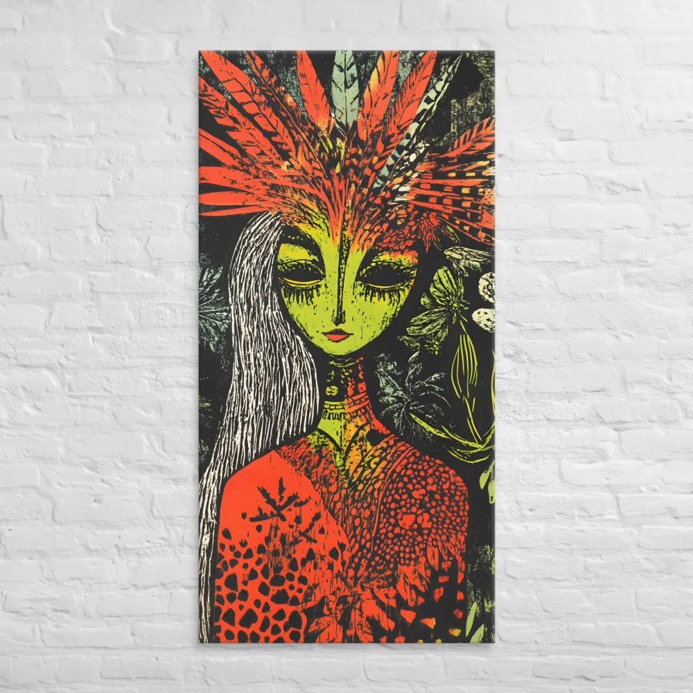 Mystical Flora: A Surreal Portrait
