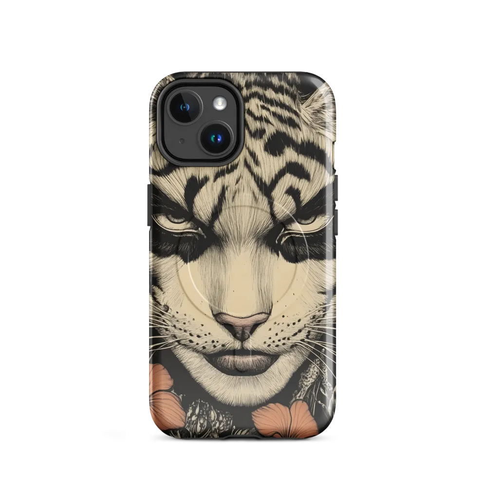 Feline Majesty: The Human-Leopard Connection | Phone Case |  14 | MagSafe® Tough Case | Glossy